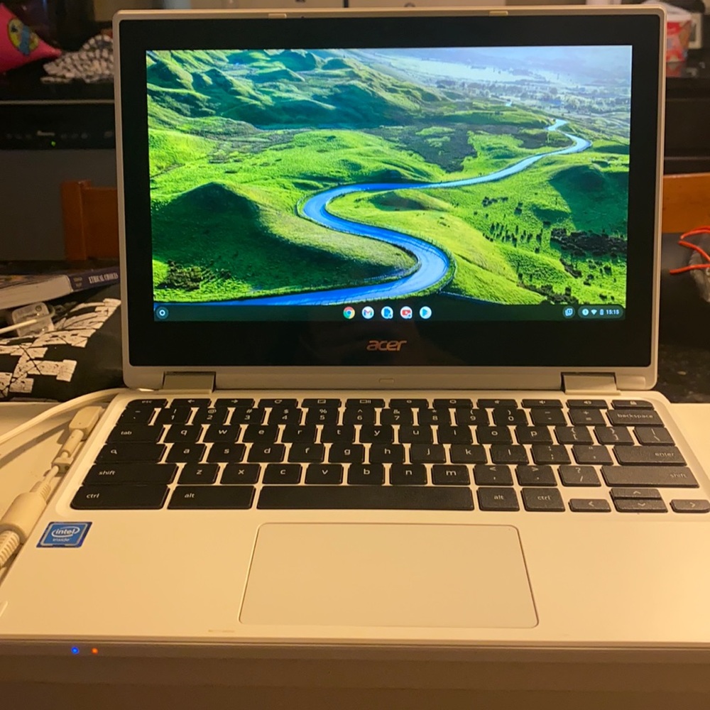 Acer Chromebook laptop, white, CB5-132T series, good condition, with charger……